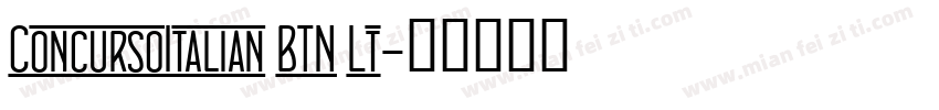 ConcursoItalian BTN Lt字体转换